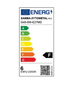 ΛΑΜΠΑ LED CROSS FILAMENT ΓΑΛΑΚΤΕΡΗ G45 6W Ε14 2700K 220-240V 660lm 360° DIMMABLE UNIVERSE – 1-U008426