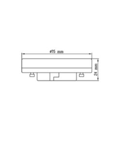 ΛΑΜΠΑ LED MLF GX53 6W 3000K 220-240V 600lm UNIVERSE – 1-U008747