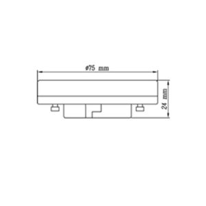 ΛΑΜΠΑ LED MLF GX53 6W 3000K 220-240V 600lm UNIVERSE – 1-U008747