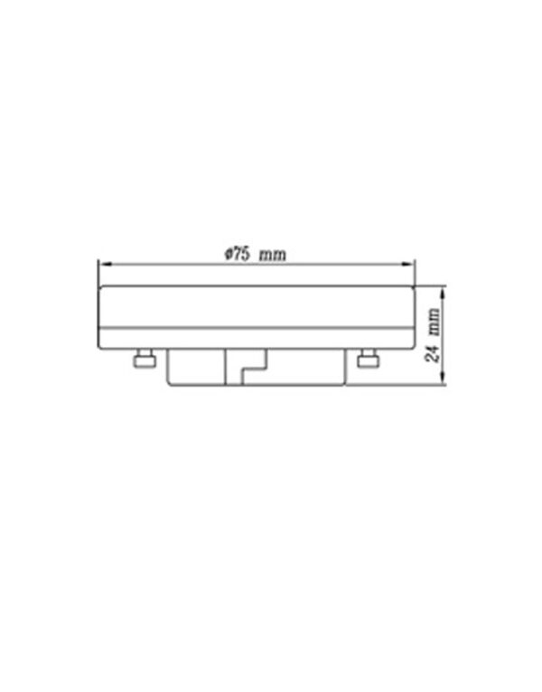 ΛΑΜΠΑ LED MLF GX53 6W 3000K 220-240V 600lm UNIVERSE – 1-U008747