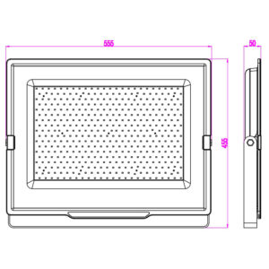 ΠΡΟΒΟΛΕΑΣ LED SMD DOB 400W 5000K 220-240V  38000lm 100° IP65 ΑΝΘΡΑΚΙ UNIVERSE – 1-U009126