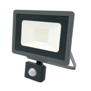 ΠΡΟΒΟΛΕΑΣ LED SMD DOB 30W ME ANIXNEYTH ΚΙΝΗΣΗΣ 5000K 220-240V 2850lm 100° IP65 ΑΝΘΡΑΚΙ UNIVERSE – 1-U009133
