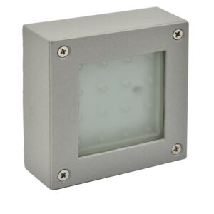 ΑΠΛΙΚΑ ΑΛΟΥΜΙΝΙΟΥ ΜΕ ΠΛΑΙΣΙΟ 105Χ105 16LED 3000K ΓΚΡΙ IP54 – 1-U010573