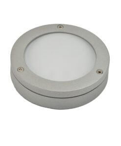 ΑΠΛΙΚΑ ΑΛΟΥΜΙΝΙΟΥ ΣΤΡΟΓΓΥΛΗ ΜΕ ΣΤΕΦΑΝΙ Φ120 15LED ΓΚΡΙ IP54 – 1-U010597