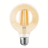ΛΑΜΠΑ LED CROSS FILAMENT ΜΕΛΙ G95 7W E27 2200K 220-240V 806lm 360° DIMMABLE UNIVRSE – 1-U010894