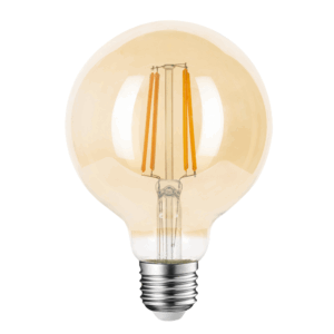 ΛΑΜΠΑ LED CROSS FILAMENT ΜΕΛΙ G95 7W E27 2200K 220-240V 806lm 360° DIMMABLE UNIVRSE – 1-U010894