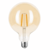 ΛΑΜΠΑ LED CROSS FILAMENT ΜΕΛΙ G125 8W E27 2200K 220-240V 806lm 360° DIMMABLE UNIVRSE – 1-U010900