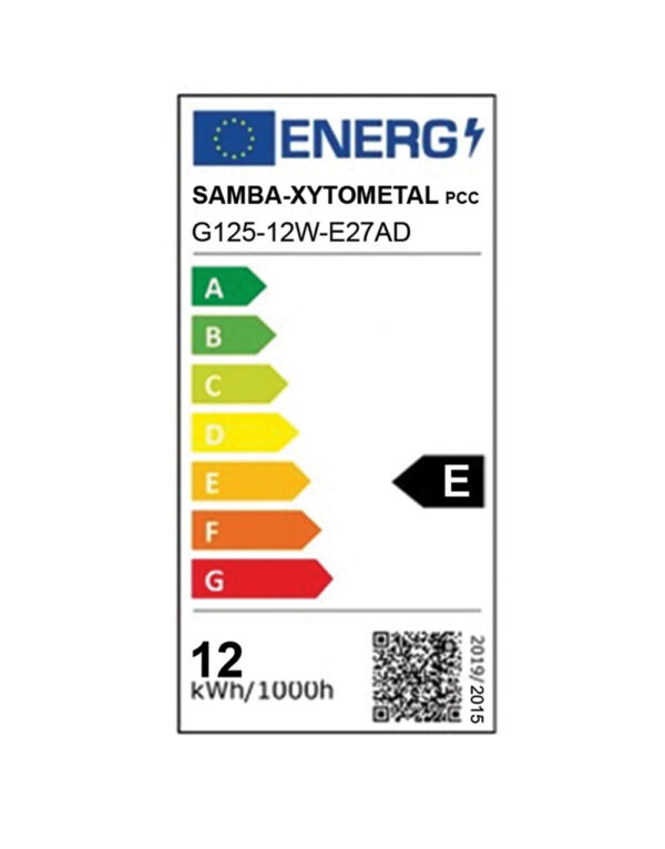 ΛΑΜΠΑ LED CROSS FILAMENT ΜΕΛΙ G125 8W E27 2200K 220-240V 806lm 360° DIMMABLE UNIVRSE – 1-U010900