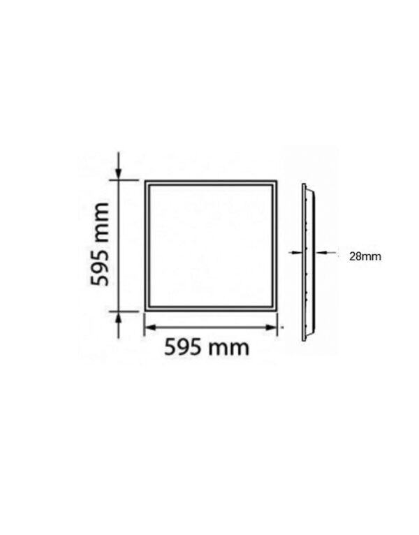 ΦΩΤΙΣΤΙΚΟ PANEL LED 60×60 48W 4000K 5090lm 120° AC100-240V BACKLIGHT  ΑΛΟΥΜΙΝΙΟΥ ΛΕΥΚΟ PROFESSIONAL UNIVERSE – 1-U011914