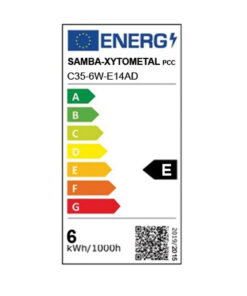 ΛΑΜΠΑ LED CROSS FILAMENT ΜΕΛΙ C35 6W E14 2200K 220-240V 660lm 360° DIMMABLE UNIVRSE – 1-U012300