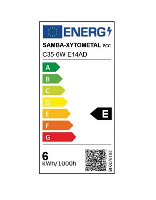 ΛΑΜΠΑ LED CROSS FILAMENT ΜΕΛΙ C35 6W E14 2200K 220-240V 660lm 360° DIMMABLE UNIVRSE – 1-U012300