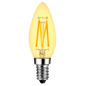 ΛΑΜΠΑ LED CROSS FILAMENT ΜΕΛΙ C35 6W E14 2200K 220-240V 660lm 360° DIMMABLE UNIVRSE – 1-U012300