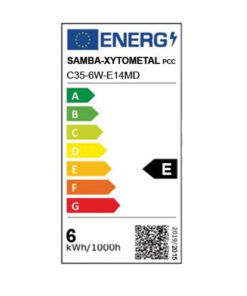ΛΑΜΠΑ LED CROSS FILAMENT ΓΑΛΑΚΤΕΡΗ C35 6W E14 2700K 220-240V 660lm 360° DIMMABLE UNIVRSE – 1-U012317