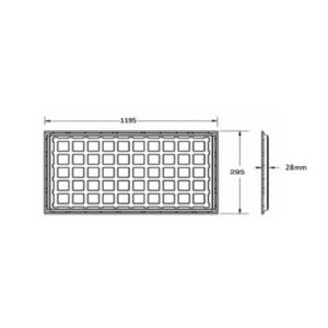 ΦΩΤΙΣΤΙΚΟ PANEL LED 120X30 45W 4000K 4700lm 120° AC150-265V BACKLIGHT LED CHIP SAMSUNSG ΑΛΟΥΜΙΝΙΟΥ ΛΕΥΚΟ PROFESSIONAL UNIVERSE – 1-U012348