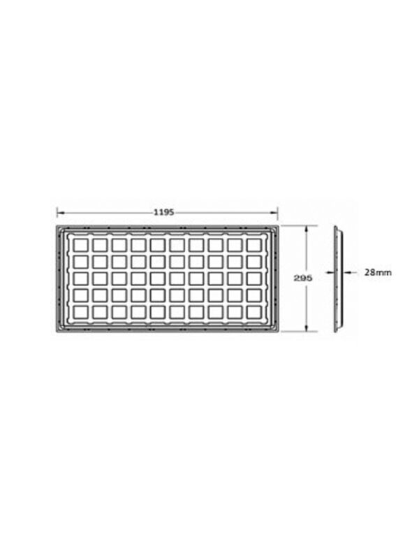 ΦΩΤΙΣΤΙΚΟ PANEL LED 120X30 45W 4000K 4700lm 120° AC150-265V BACKLIGHT LED CHIP SAMSUNSG ΑΛΟΥΜΙΝΙΟΥ ΛΕΥΚΟ PROFESSIONAL UNIVERSE – 1-U012348