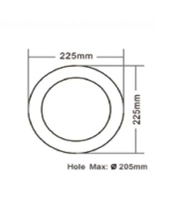 ΦΩΤΙΣΤΙΚΟ LED SLIM ΧΩΝΕΥΤΟ Φ225 18W 4000K 1620lm 120° LED CHIP SAMSUNG AC150-265V ΑΛΟΥΜΙΝΙΟΥ ΛΕΥΚΟ UNIVERSE – 1-U012355