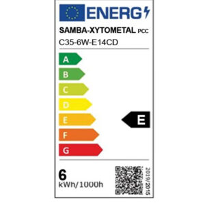 ΛΑΜΠΑ LED CROSS FILAMENT ΔΙΑΦΑΝΗ C35 6W Ε14 2700K 220-240V 660lm/E  360° DIMMABLE UNIVERSE – 1-U012713
