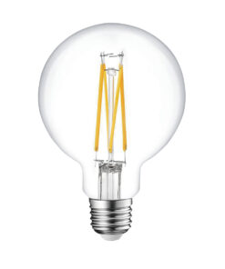 ΛΑΜΠΑ LED CROSS FILAMENT ΔΙΑΦΑΝΗ G95 8W E27 2700K 220-240V 1050lm/E 360° DIMMABLE UNIVERSE – 1-U012744