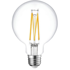 ΛΑΜΠΑ LED CROSS FILAMENT ΔΙΑΦΑΝΗ G95 8W E27 2700K 220-240V 1050lm/E 360° DIMMABLE UNIVERSE – 1-U012744