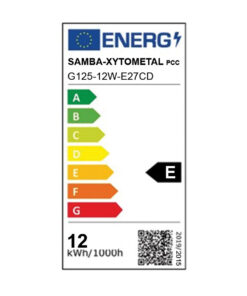 ΛΑΜΠΑ LED CROSS FILAMENT ΔΙΑΦΑΝΗ G125 12W E27 2700K 220-240V 1500lm/E 360° DIMMABLE UNIVERSE – 1-U012751