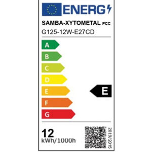 ΛΑΜΠΑ LED CROSS FILAMENT ΔΙΑΦΑΝΗ G125 12W E27 2700K 220-240V 1500lm/E 360° DIMMABLE UNIVERSE – 1-U012751
