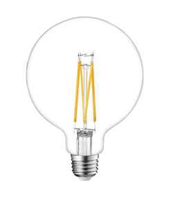 ΛΑΜΠΑ LED CROSS FILAMENT ΔΙΑΦΑΝΗ G125 12W E27 2700K 220-240V 1500lm/E 360° DIMMABLE UNIVERSE – 1-U012751