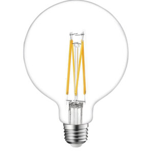 ΛΑΜΠΑ LED CROSS FILAMENT ΔΙΑΦΑΝΗ G125 12W E27 2700K 220-240V 1500lm/E 360° DIMMABLE UNIVERSE – 1-U012751