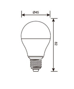 ΛΑΜΠΑ LED SMD ΣΦΑΙΡΑΚΙ G45 9W E27 6500K 220-240V 806lm/F UNIVERSE – 1-U013673