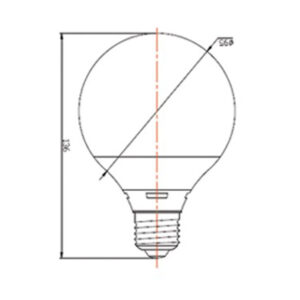 ΛΑΜΠΑ LED SMD G95 15W E27 6500K 220-240V 1360lm/F UNIVERSE – 1-U013680