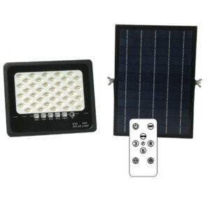 ΠΡΟΒΟΛΕΑΣ LED ME ΗΛΙΑΚΟ ΠΑΝΕΛ SMD PROFESSIONAL 100W 5000K 5550lm  IP65 ΓΚΡΙ UNIVERSE – 1-U013734