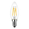 ΛΑΜΠΑ LED CROSS FILAMENT ΔΙΑΦΑΝΗ C35 6W E14 2700K 220-240V 1110lm/B 360° UNIVERSE – 1-U013833