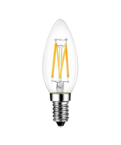 ΛΑΜΠΑ LED CROSS FILAMENT ΔΙΑΦΑΝΗ C35 6W E14 2700K 220-240V 1110lm/B 360° UNIVERSE – 1-U013833