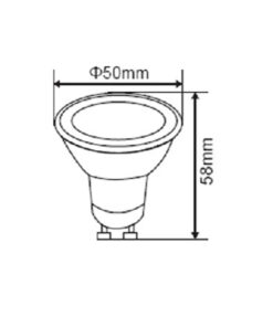 ΛΑΜΠΑ LED SMD MR16 GU10 9W 3000K 220-240V 100° 806lm/F UNIVERSE – 1-U013864