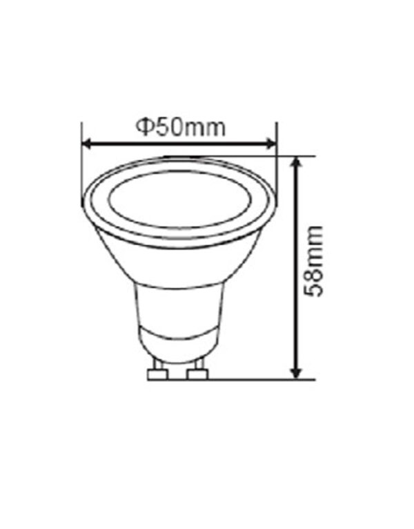 ΛΑΜΠΑ LED SMD MR16 GU10 9W 3000K 220-240V 100° 806lm/F UNIVERSE – 1-U013864