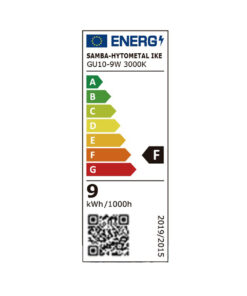 ΛΑΜΠΑ LED SMD MR16 GU10 9W 3000K 220-240V 100° 806lm/F UNIVERSE – 1-U013864