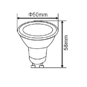 ΛΑΜΠΑ LED SMD MR16 GU10 9W 6500K 220-240V 100° 806lm/F UNIVERSE – 1-U013888
