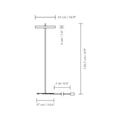 Asteria Floor anthracite O 43 x 150,7 cm – 1-UM2338