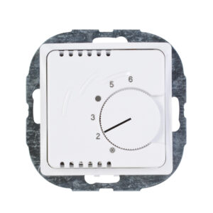 PARIS – Room thermostat “NC”, line connection 0.75mm² to 2.5mm², temperature range 5?C-30?C, night setback 4 Kelvin, switch off – 1-K290102011