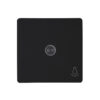 Rockerpad with lens in design HK05 and the color matt black with symbol “light” for switch, universal switch, cross switch, cont – 1-K339450006