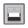 HK02 ΠΛΑΚΙΔΙΟ ΔΙΠΛΟ RJ11/RJ45 STEEL – 1-K349520005