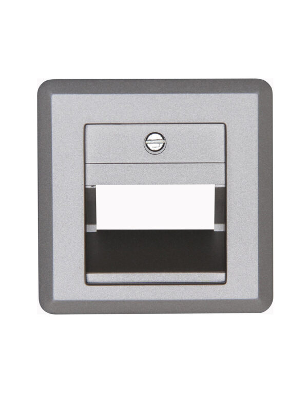 HK02 ΠΛΑΚΙΔΙΟ ΔΙΠΛΟ RJ11/RJ45 STEEL – 1-K349520005