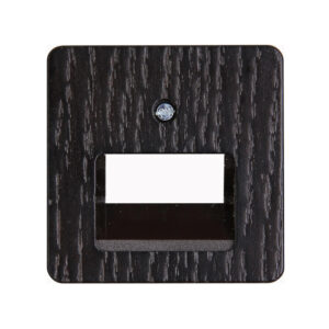 HK02 ΠΛΑΚΙΔΙΟ ΔΙΠΛΟ RJ11/RJ45 ΞΥΛΙΝΟ ΒΕΝΓΚΕ (WENGE) – 1-K349537009