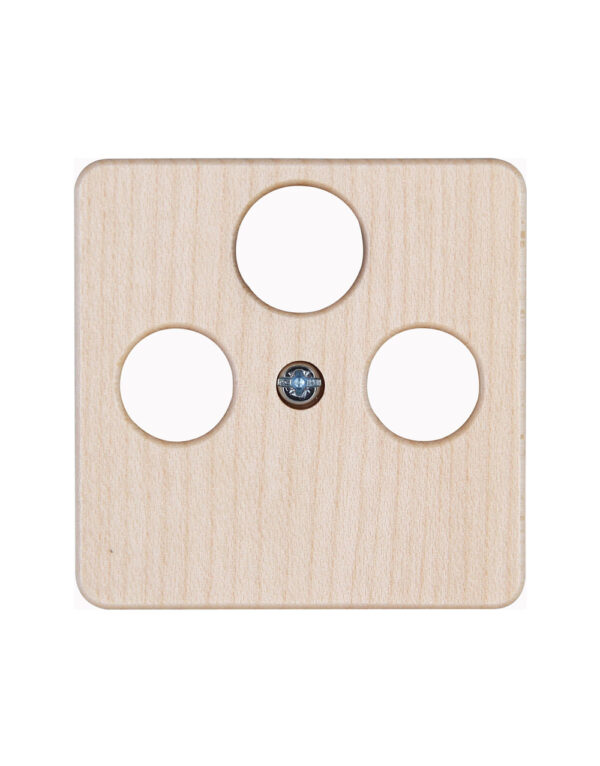 HK02 ΠΛΑΚΙΔΙΟ TV/FM/SAT ΞΥΛΙΝΟ ΣΦΕΝΤΑΜΙ (MAPLE) – 1-K357839005