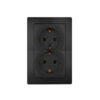 HK05 – double earthed socket outlet – colour: mattblack – 1-K941150004