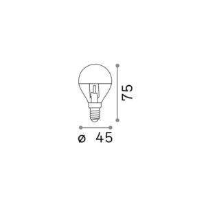 E14 SFERA 4W 3000K CRI80 CROMO – 1-ID101262