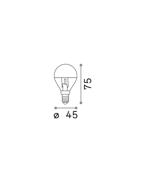 E14 SFERA 4W 3000K CRI80 CROMO – 1-ID101262