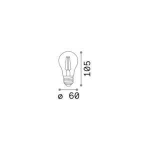 E27 GOCCIA 04W 3000K CRI80 TRASP – 1-ID101293