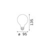 E27 GLOBO D095 08W 3000K CRI80 BIANCO – 1-ID101330
