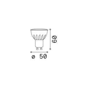 GU10 07W 620Lm 3000K CRI90 – 1-ID101378