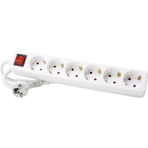 ΠΟΛΥΠΡΙΖΟ 6 ΘΕΣΕΩΝ ΜΕ ΚΑΛ. & ΔΙΑΚ. 1.4Μ ΛΕΥΚΟ  KOPP – 1-K120913004